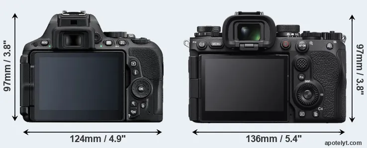 Comparison D5500 or A9 III rear