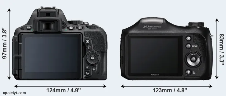 Comparison D5500 or H200 rear