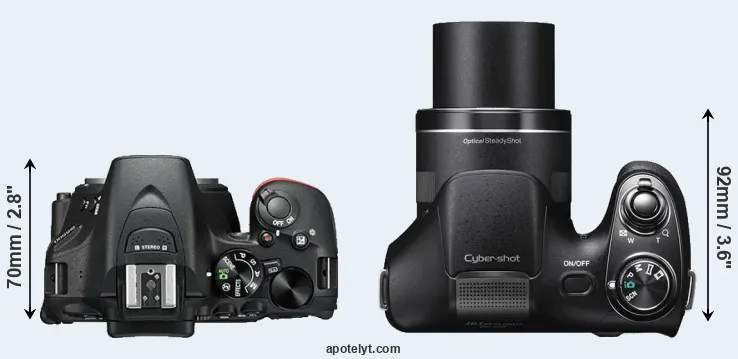 Compare D5500 versus H300 top