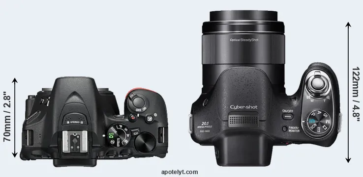 Compare D5500 versus H400 top