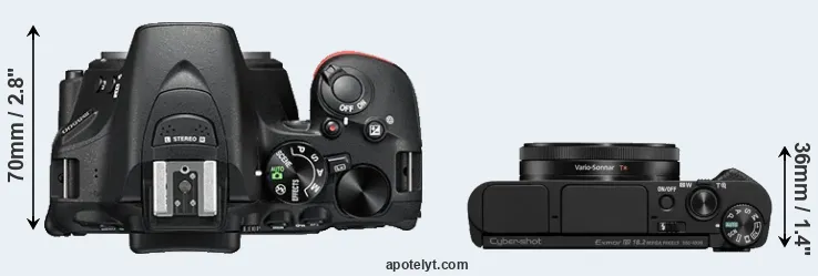 Compare D5500 versus HX99 top