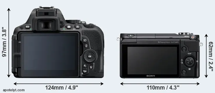 Comparison D5500 or NEX-3N rear