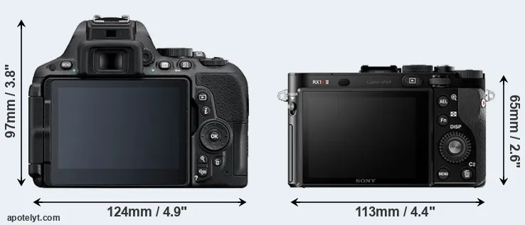 Comparison D5500 or RX1R II rear