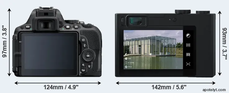 Comparison D5500 or ZX1 rear