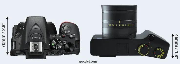 Compare D5500 versus ZX1 top