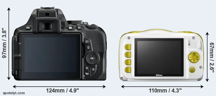 Comparison D5600 or W150 rear