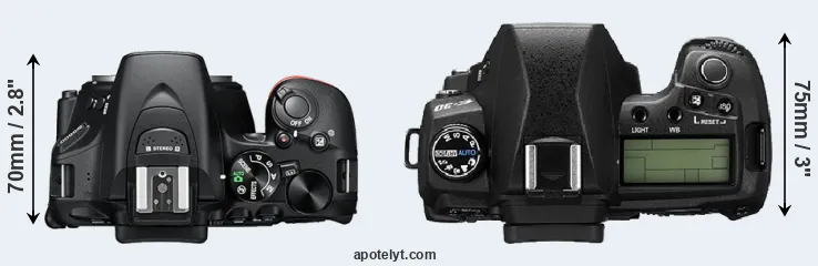 Compare D5600 versus E-30 top