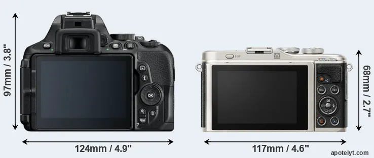Comparison D5600 or E-PL9 rear