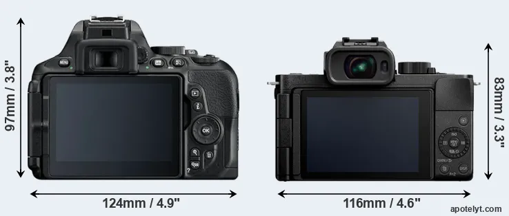 Comparison D5600 or G110 rear