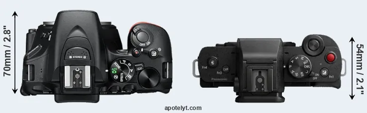 Compare D5600 versus G110 top