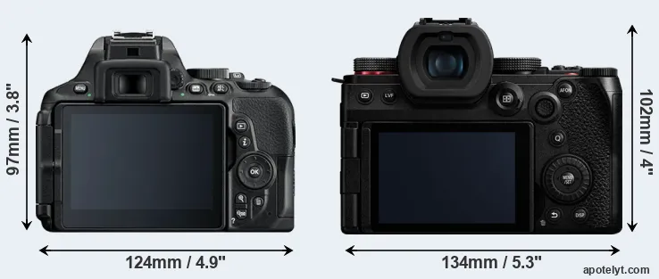 Comparison D5600 or G9 II rear