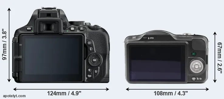 Comparison D5600 or GF3 rear