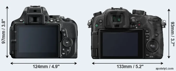 Comparison D5600 or GH3 rear