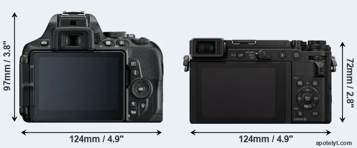 Comparison D5600 or GX9 rear