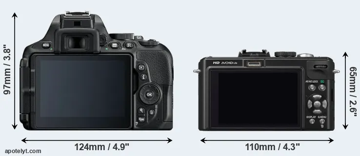 Comparison D5600 or LX5 rear