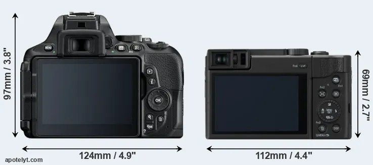 Comparison D5600 or ZS80 rear