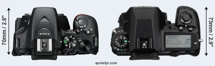 Compare D5600 versus K-5 top