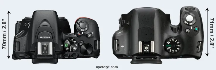 Compare D5600 versus K-50 top