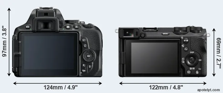 Comparison D5600 or A6700 rear