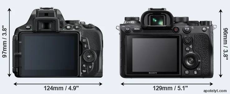 Comparison D5600 or A9 II rear
