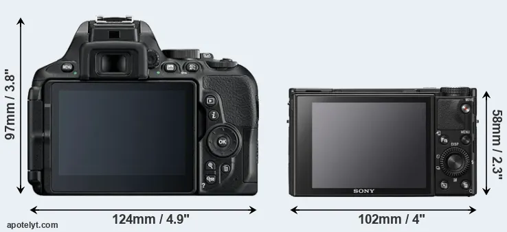 Comparison D5600 or RX100 VII rear