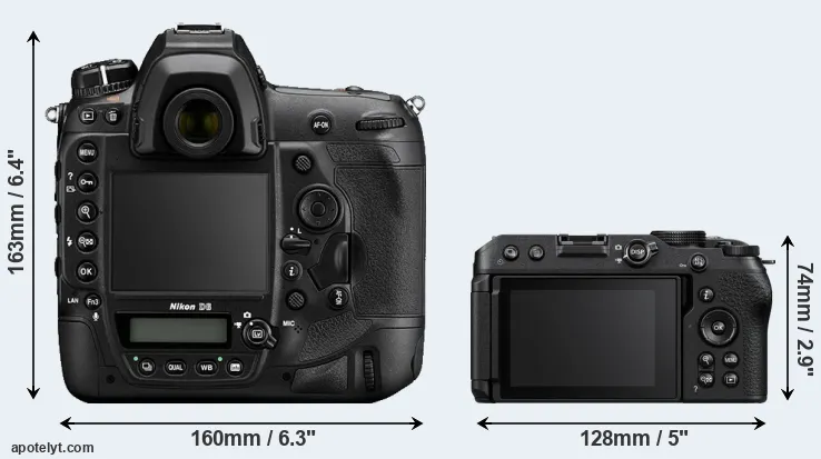 Comparison D6 or Z30 rear