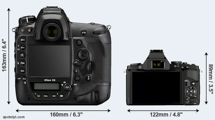 Comparison D6 or E-M5 rear