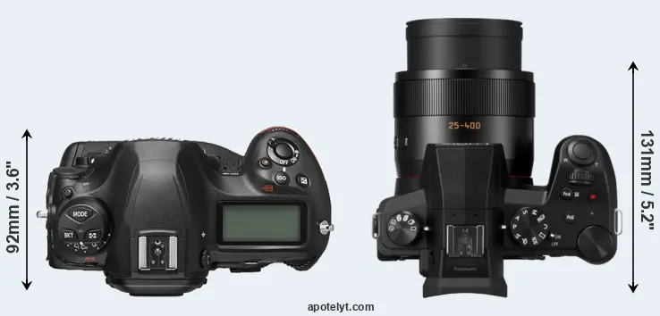 Compare D6 versus FZ1000 II top