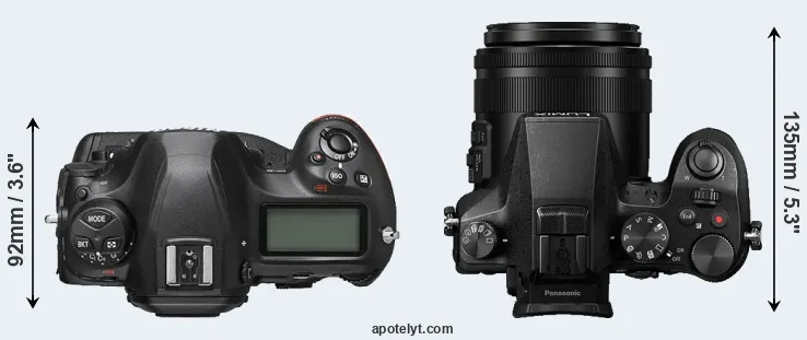 Compare D6 versus FZ2000 top