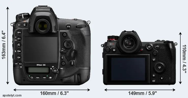 Comparison D6 or S1R rear