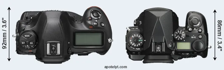Compare D6 versus K-1 II top
