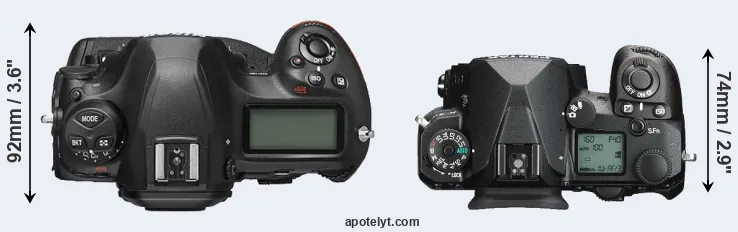 Compare D6 versus K-3 III top