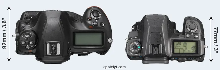Compare D6 versus K-3 top