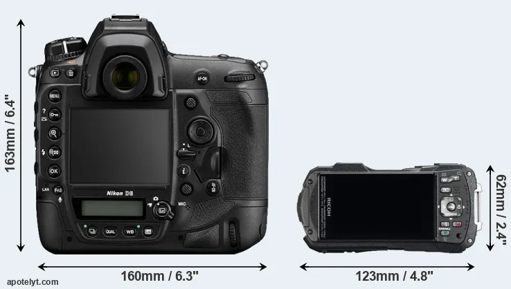 Comparison D6 or WG-60 rear