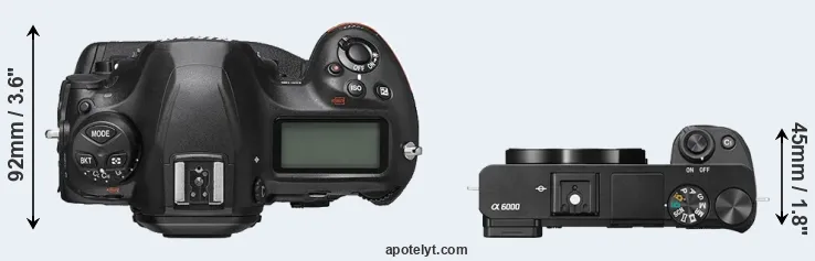 Compare D6 versus A6000 top