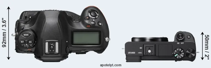 Compare D6 versus A6400 top