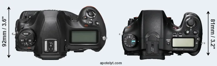 Compare D6 versus A77 top
