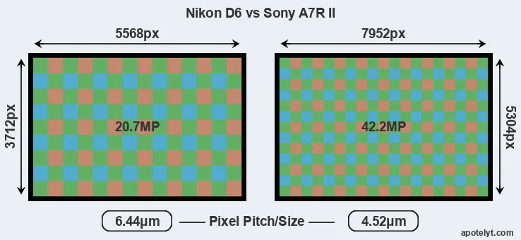D6 versus A7R II MP