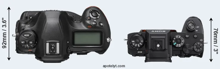 Compare D6 versus A9 II top