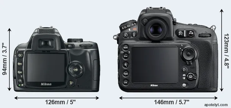 Comparison D60 or D810 rear
