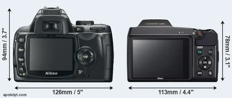 Comparison D60 or L840 rear