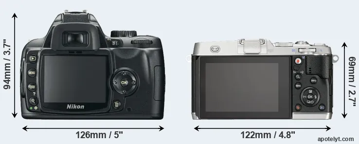 Comparison D60 or E-P5 rear