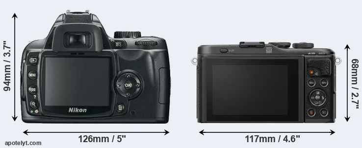 Comparison D60 or E-PL10 rear
