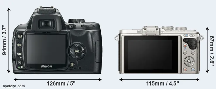 Comparison D60 or E-PL8 rear