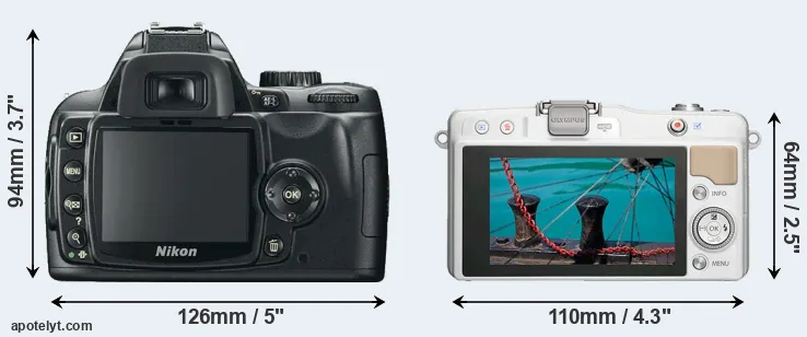 Comparison D60 or E-PM2 rear
