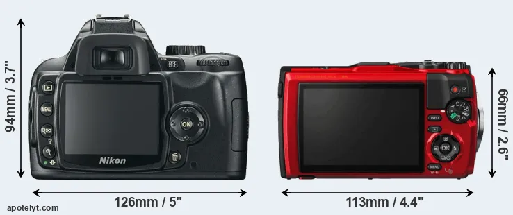 Comparison D60 or TG-5 rear