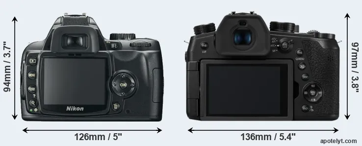 Comparison D60 or FZ1000 II rear