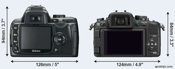 Comparison D60 or G1 rear