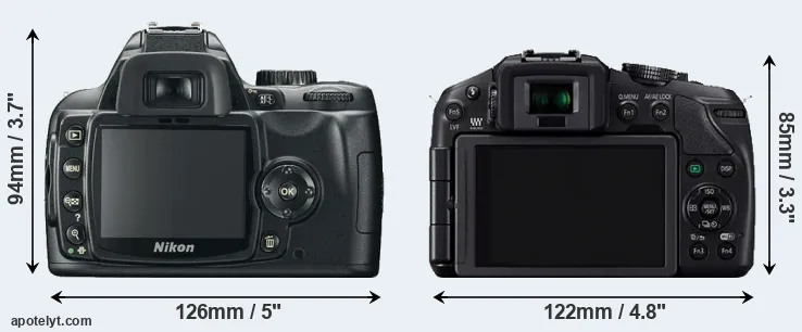 Comparison D60 or G6 rear