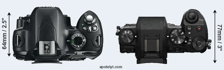 Compare D60 versus G7 top